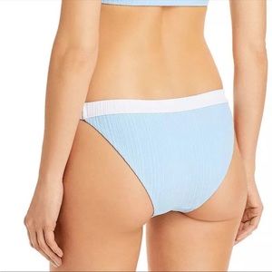 NEW Onia XL Leila Rib Ribbed Bikini Bottom in Airy Blue